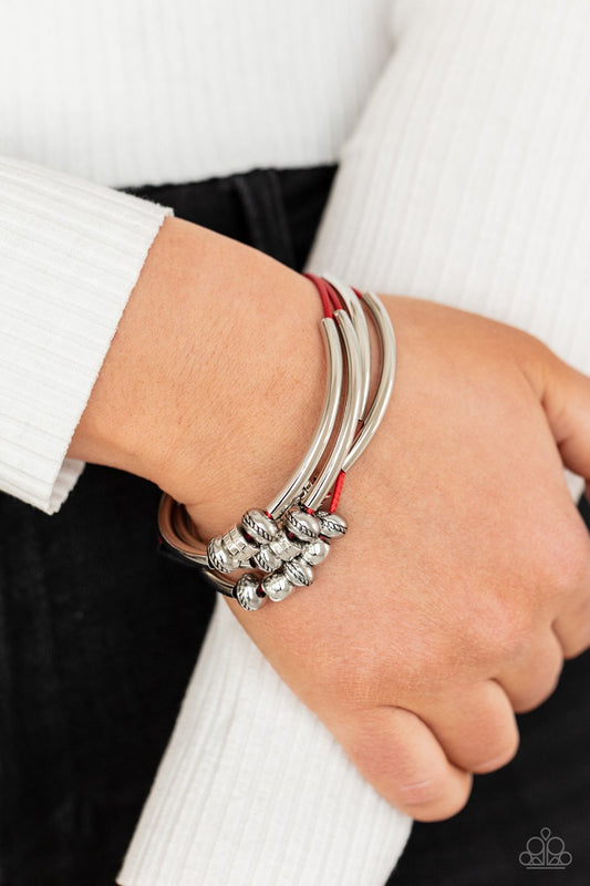 We Aim To Please Red Bracelet - Daria's Blings N Things