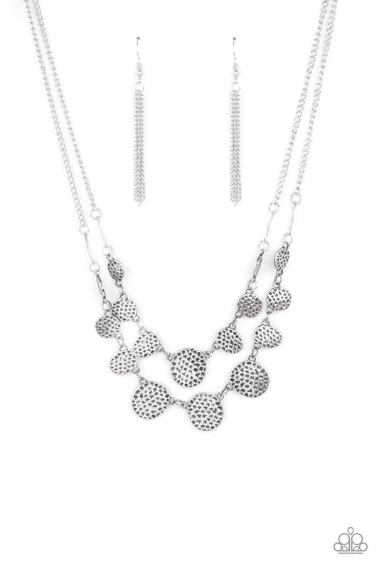 Pebble Me Pretty Silver Necklace Paparazzi