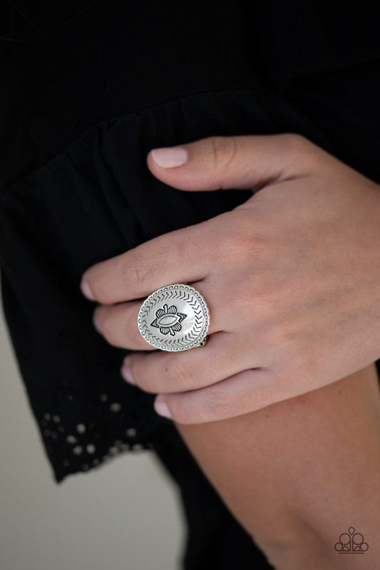 Down and OUTBACK Silver Ring Paparazzi 