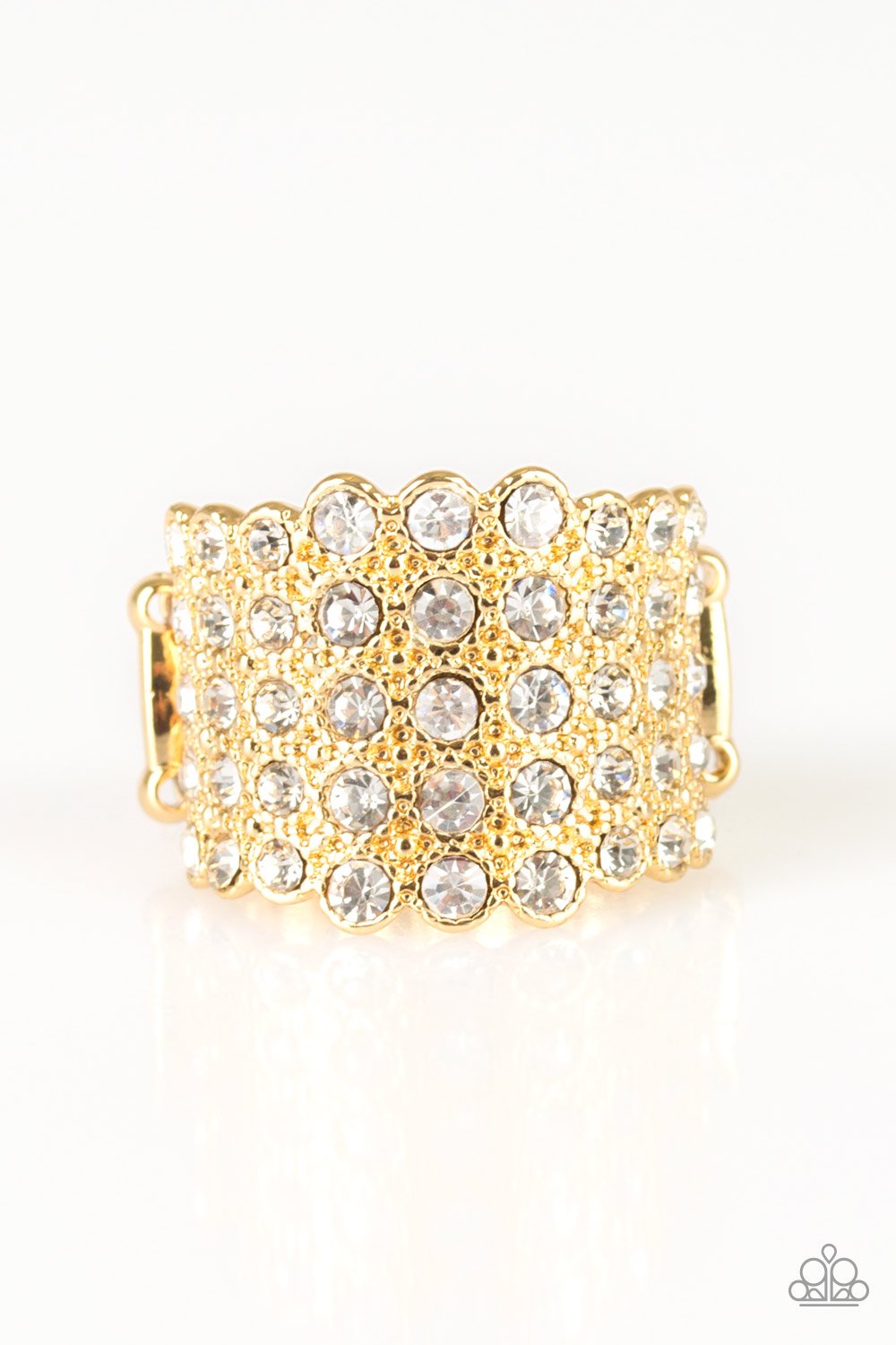 Million Dollar Masquerade Gold Ring - Daria's Blings N Things