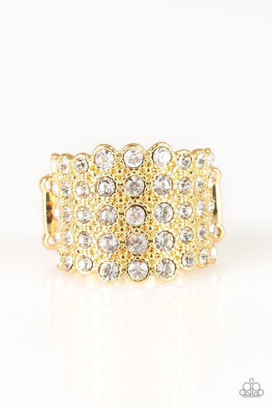 Million Dollar Masquerade Gold Ring - Daria's Blings N Things
