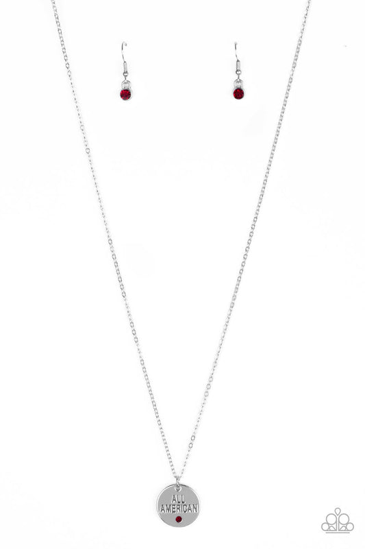 All American, All the Time Red Necklace Paparazzi