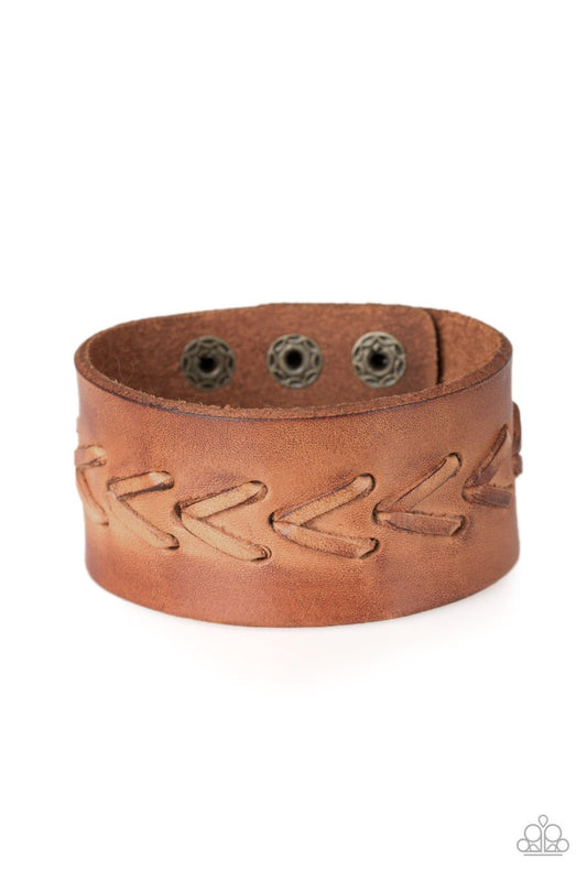 Bronco Bravado Brown Wrap Bracelet - Daria's Blings N Things