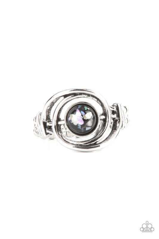 Celestial Karma Black Ring Paparazzi