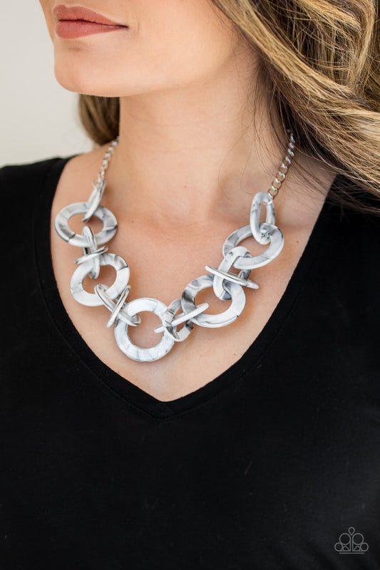 Chromatic Charm Silver
Necklace - Daria's Blings N Things