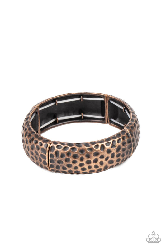 Come Under The Hammer Copper Bracelet Paparazzi