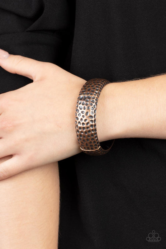 Come Under The Hammer Copper Bracelet Paparazzi
