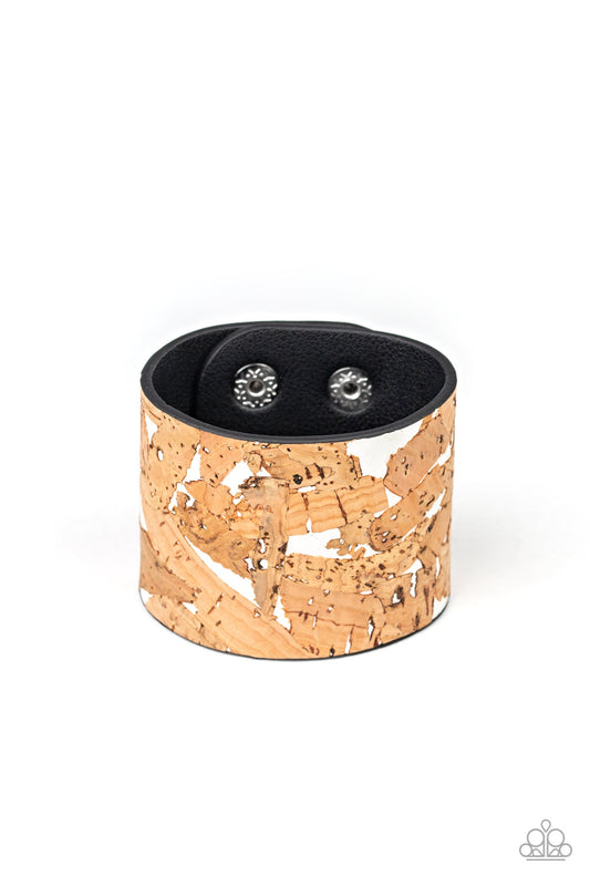 Cork Congo White Bracelet - Daria's Blings N Things