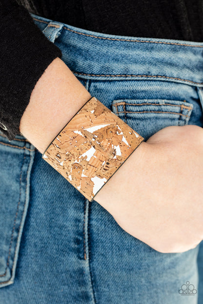 Cork Congo White Bracelet - Daria's Blings N Things