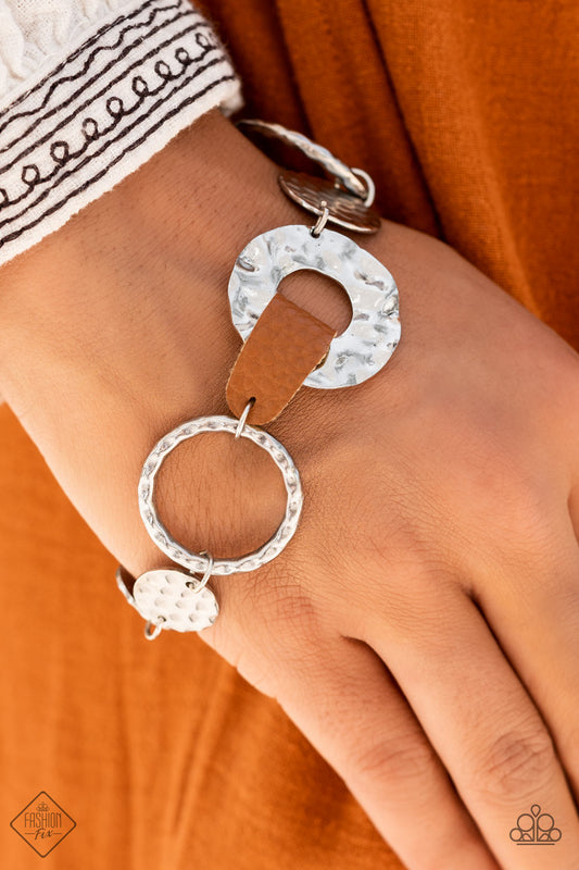 Desert Scraps Brown Bracelet Paparazzi