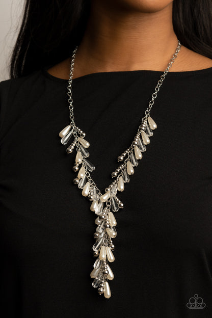 Dripping With DIVA-ttitude White Necklace - Daria's Blings N Things
