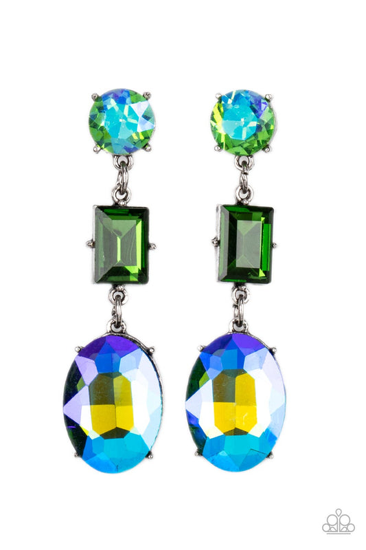 Extra Envious Green Post Earrings