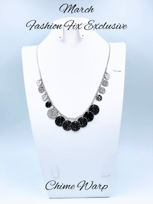 CHIME Warp Silver Necklace Paparazzi