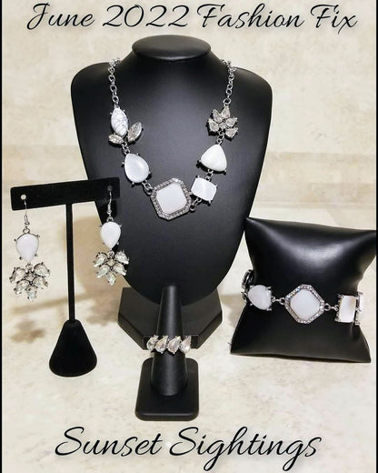 Grounding Glamour White Bracelet Paparazzi
