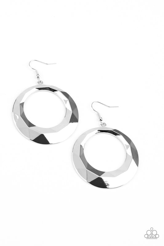 Fiercely Faceted Silver
Earrings - Daria's Blings N Things