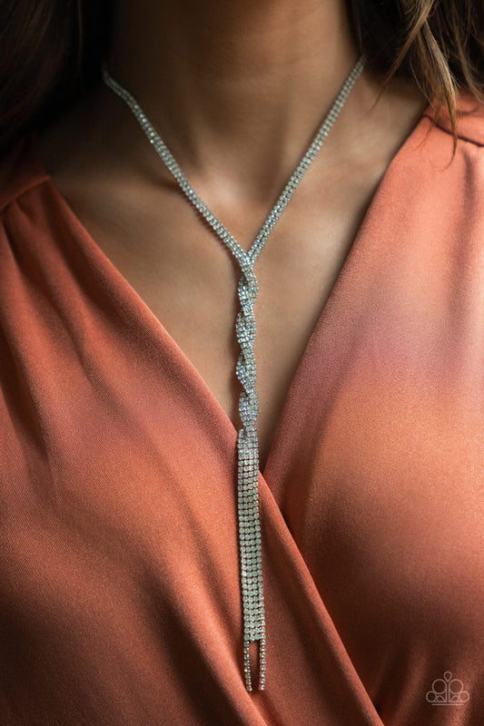 Impressively Icy White Necklace Paparazzi