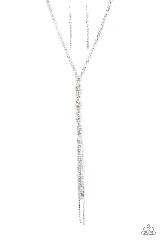 Impressively Icy White Necklace Paparazzi