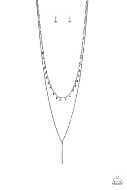 Keep Your Eye On The Pendulum Black Necklace - Daria's Blings N Things