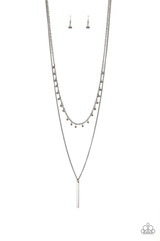 Keep Your Eye On The Pendulum Black Necklace - Daria's Blings N Things