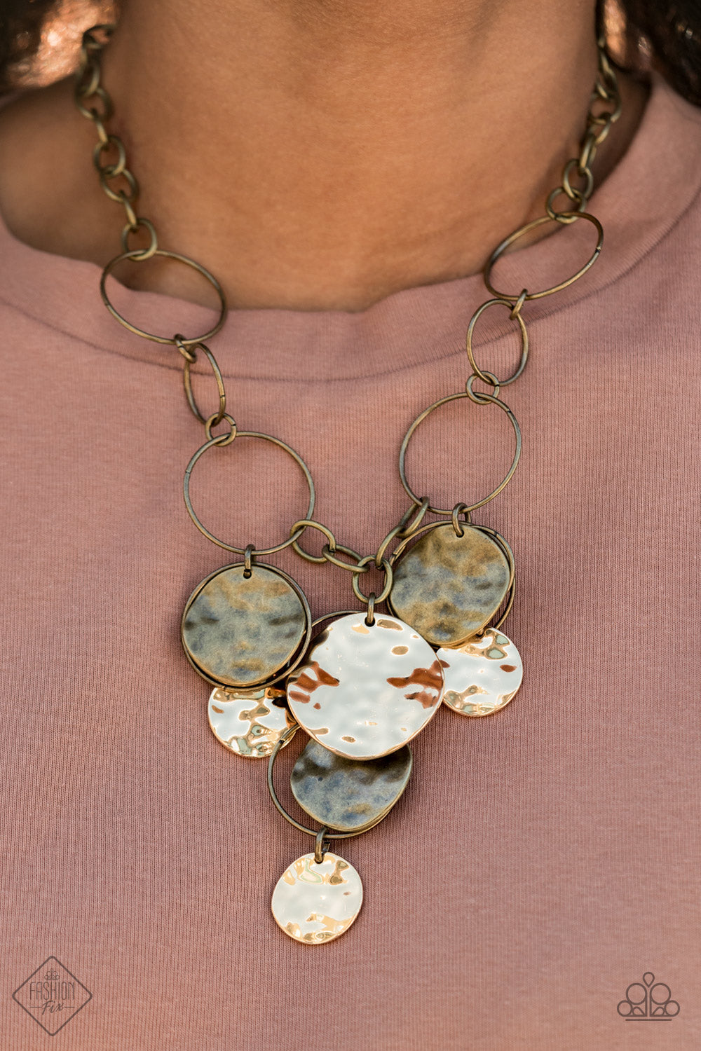 Learn the HARDWARE Way Brass Necklace - Daria's Blings N Things