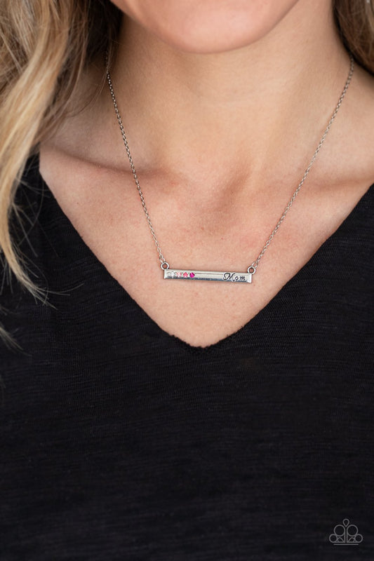 Moms Do It Better Pink Necklace