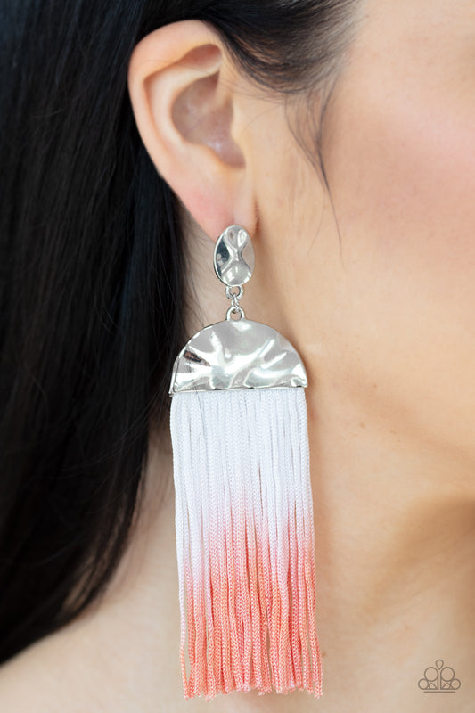 Rope Them In Orange Earrings Paparazzi