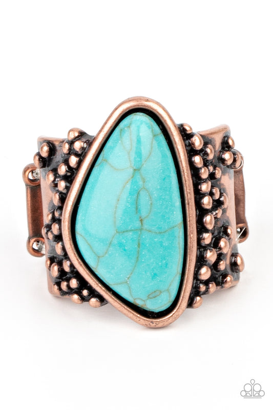Soul Trek Copper Ring Paparazzi