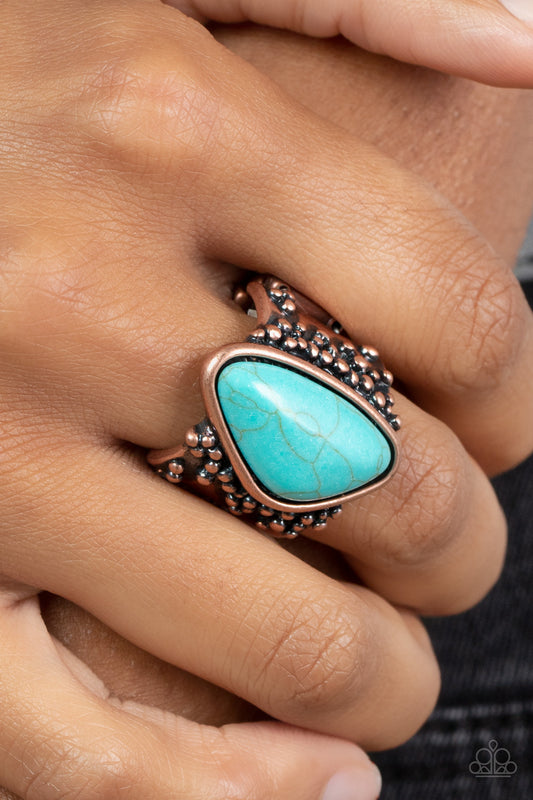 Soul Trek Copper Ring Paparazzi