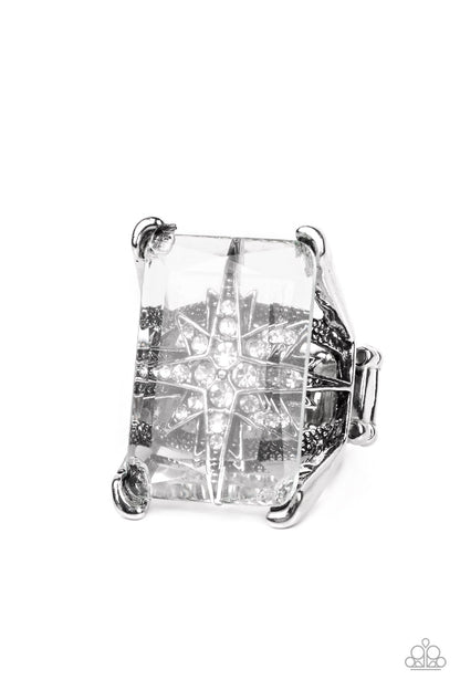 Starry Serenity White Ring Paparazzi
