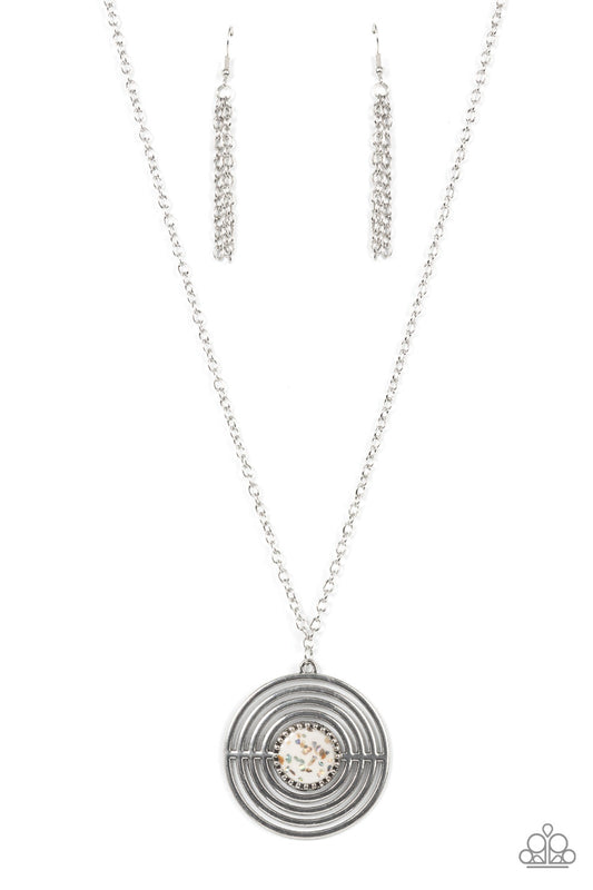 Targeted Tranquility White Necklace Paparazzi