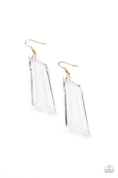 The Final Cut Gold Earrings Paparazzi