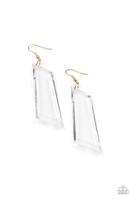 The Final Cut Gold Earrings Paparazzi