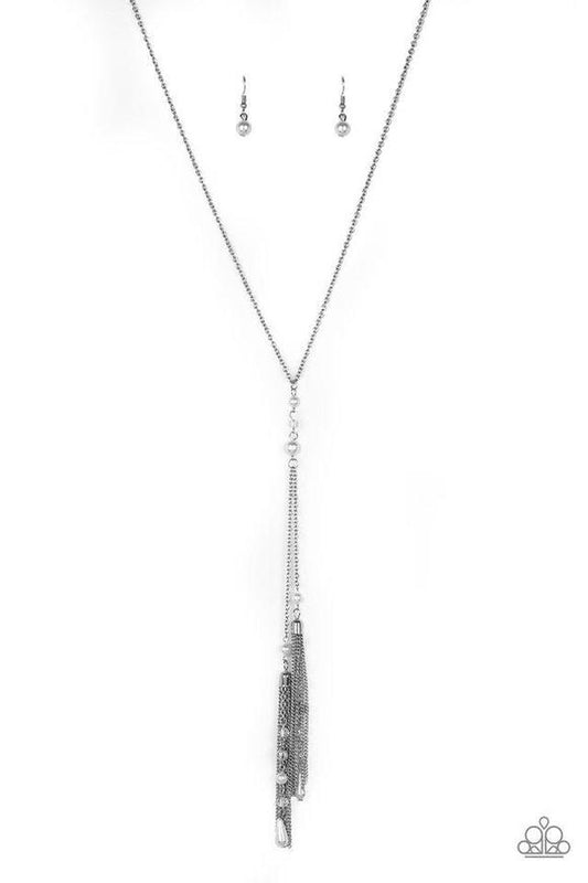 Timeless Tassels Silver Necklace - Daria's Blings N Things