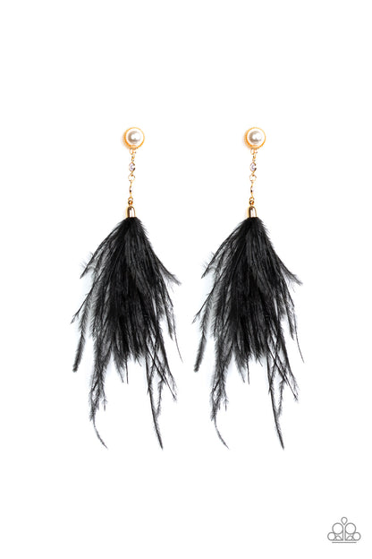 Vegas Vixen Black Earrings