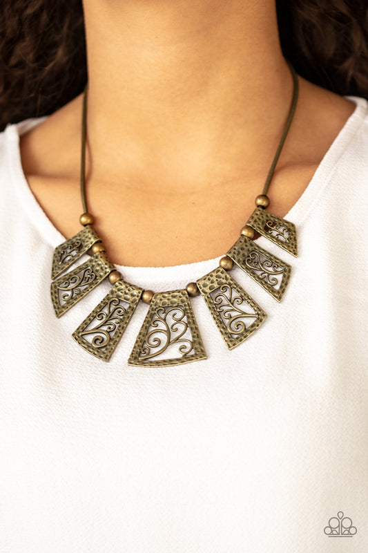 Vintage Vineyard Brass
Necklace