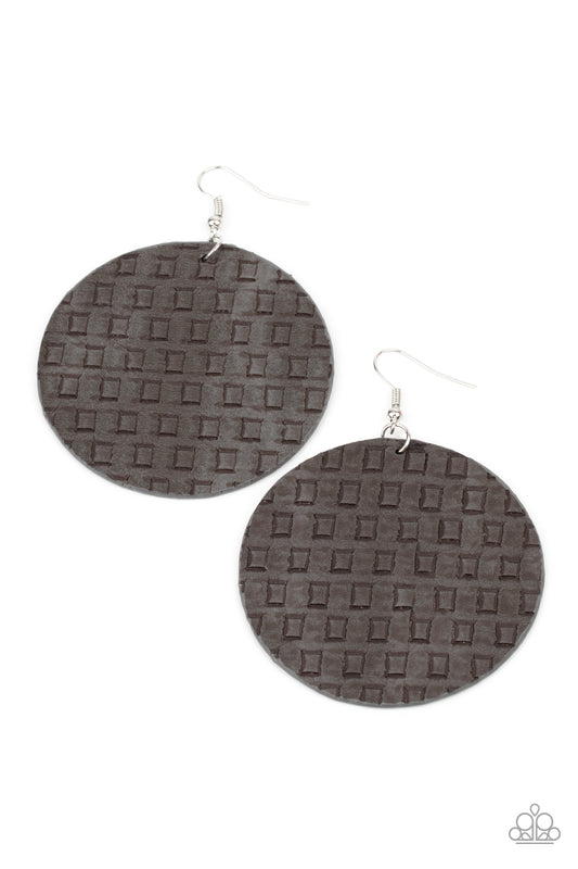 WEAVE Me Out Of It Silver Earrings Paparazzi