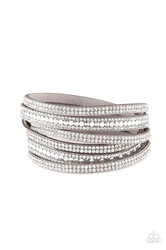 Rock Star Rocker Silver Bracelet Paparazzi
