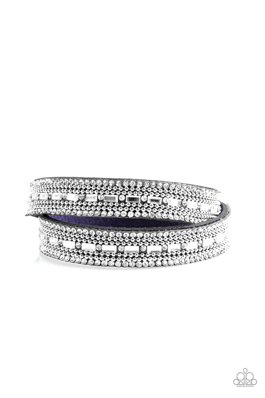 Shimmer And Sass Blue Bracelet Paparazzi