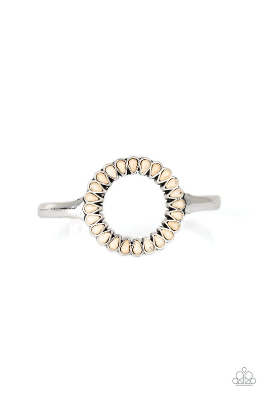 Divinely Desert White Cuff Bracelet - Daria's Blings N Things