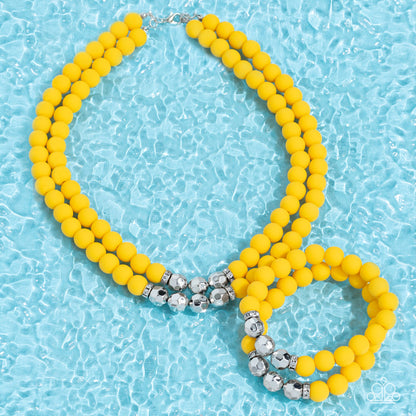 Summer Splash Yellow Necklace