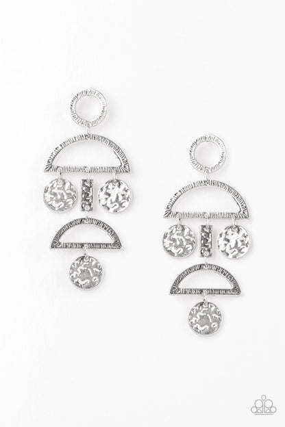 Incan Eclipse Silver Earrings