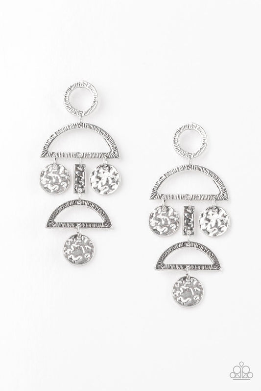 Incan Eclipse Silver Earrings Paparazzi