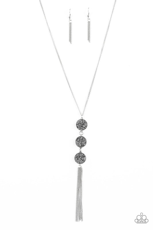 Triple Shimmer Silver
Necklace - Daria's Blings N Things