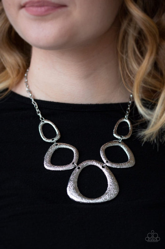 Backstreet Bandit Silver Necklace Paparazzi