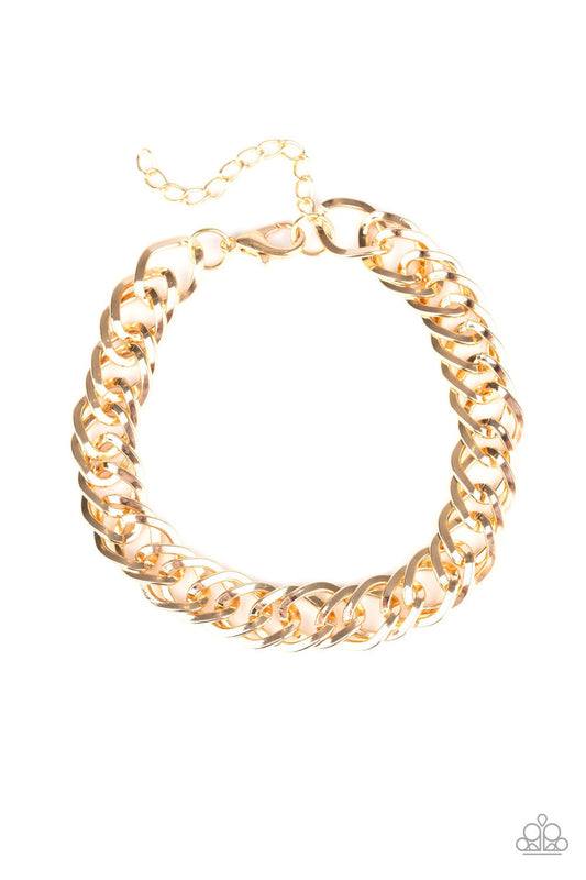 On The Ropes Gold Urban Bracelet Paparazzi
